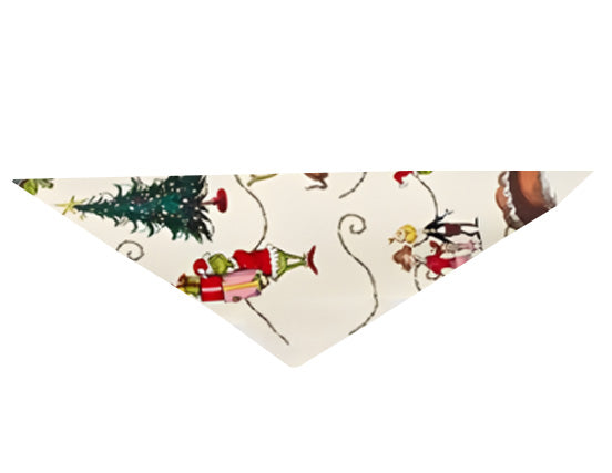 Christmas Green Pajamas Set With Cartoon Pattern Print