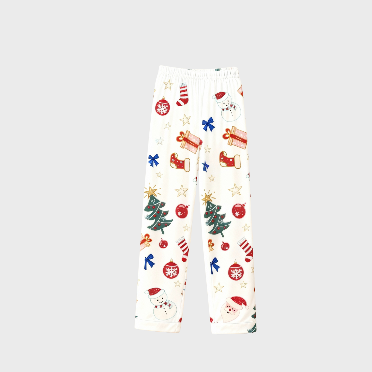 Christmas Collar Button-Up Pajama Set for Family