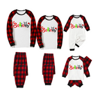 Believe Christmas Pajamas - Red & Black Plaid