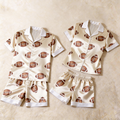 Novelty Satin Print Pajama Set ¨C Unique Couple Sleepwear