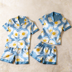 Satin Print Pajama Set ¨C Unique Couple Sleepwear
