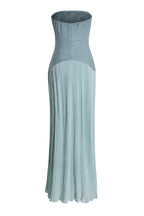 Solid Splicing Off-Shoulder Maxi Dress