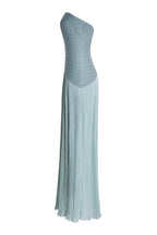 Solid Splicing Off-Shoulder Maxi Dress