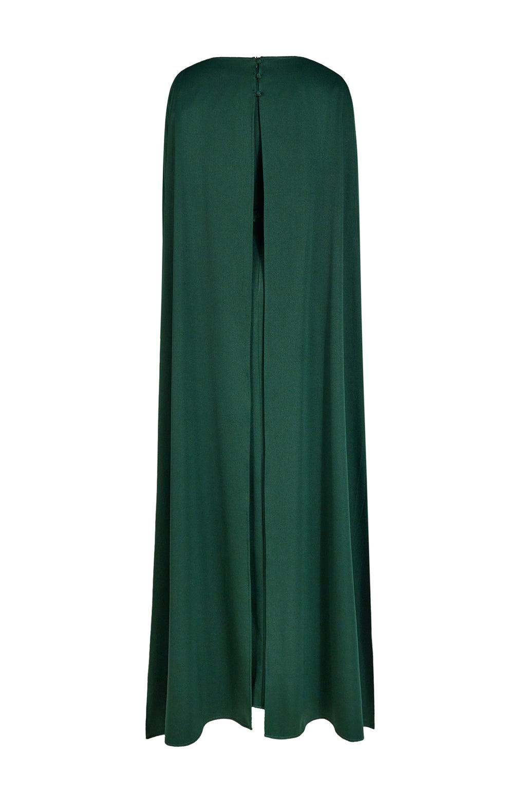 Embroidered Boat Neck Long Sleeve Maxi Dress