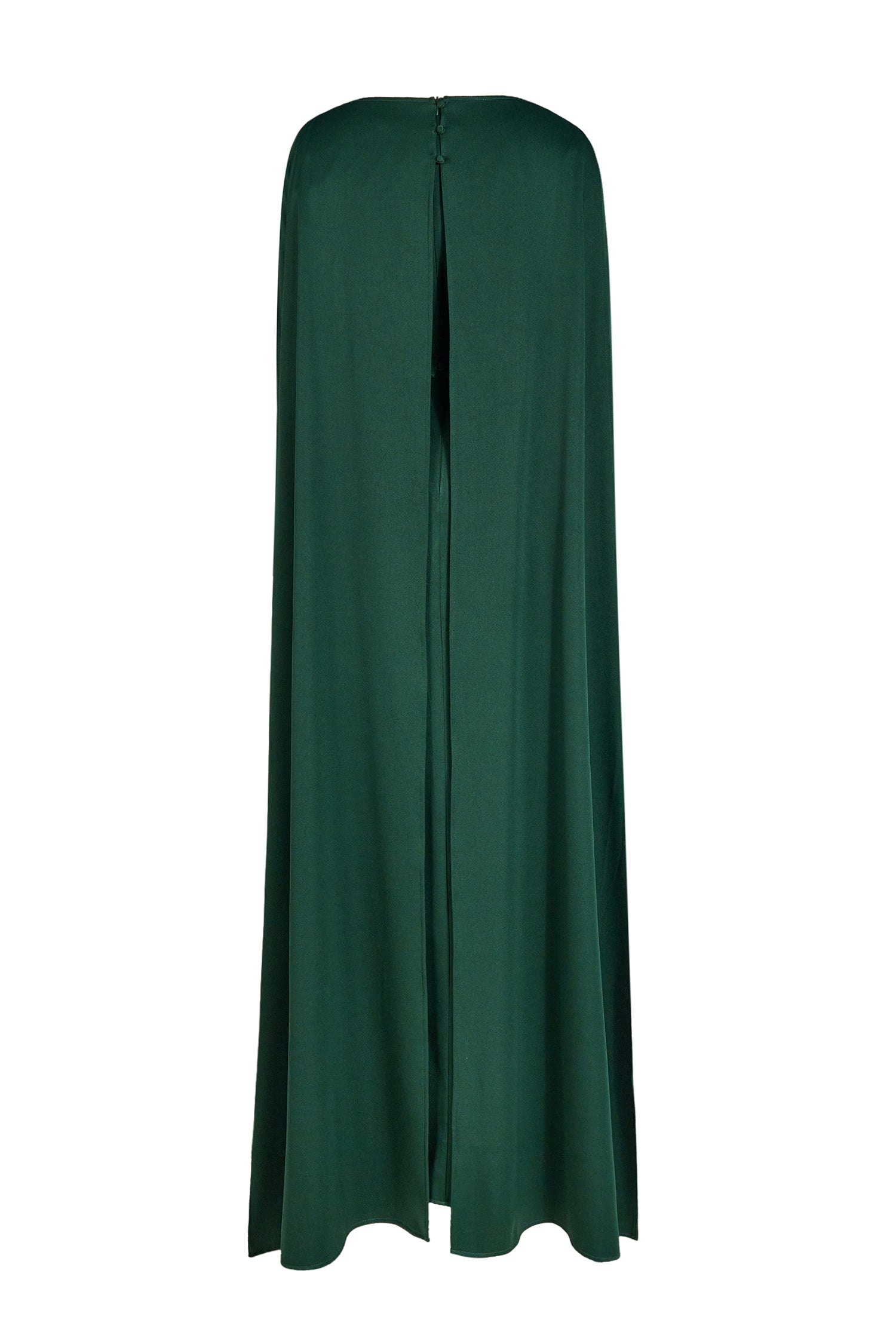 Embroidered Boat Neck Long Sleeve Maxi Dress