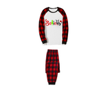 Believe Christmas Pajamas - Red & Black Plaid