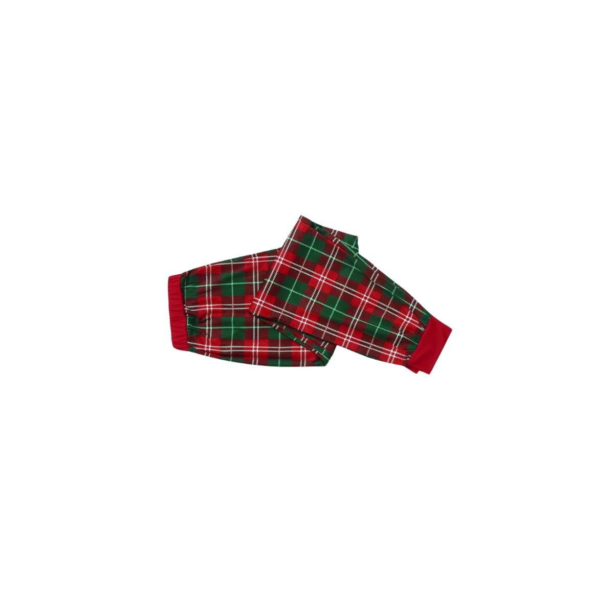 Christmas 2026"Believe" Letter White Long Sleeve Top with Red & Green Plaid Pants Couple Matching Pajamas