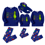 I Tried Christmas Pajama Set with Grinch and Santa Patterns