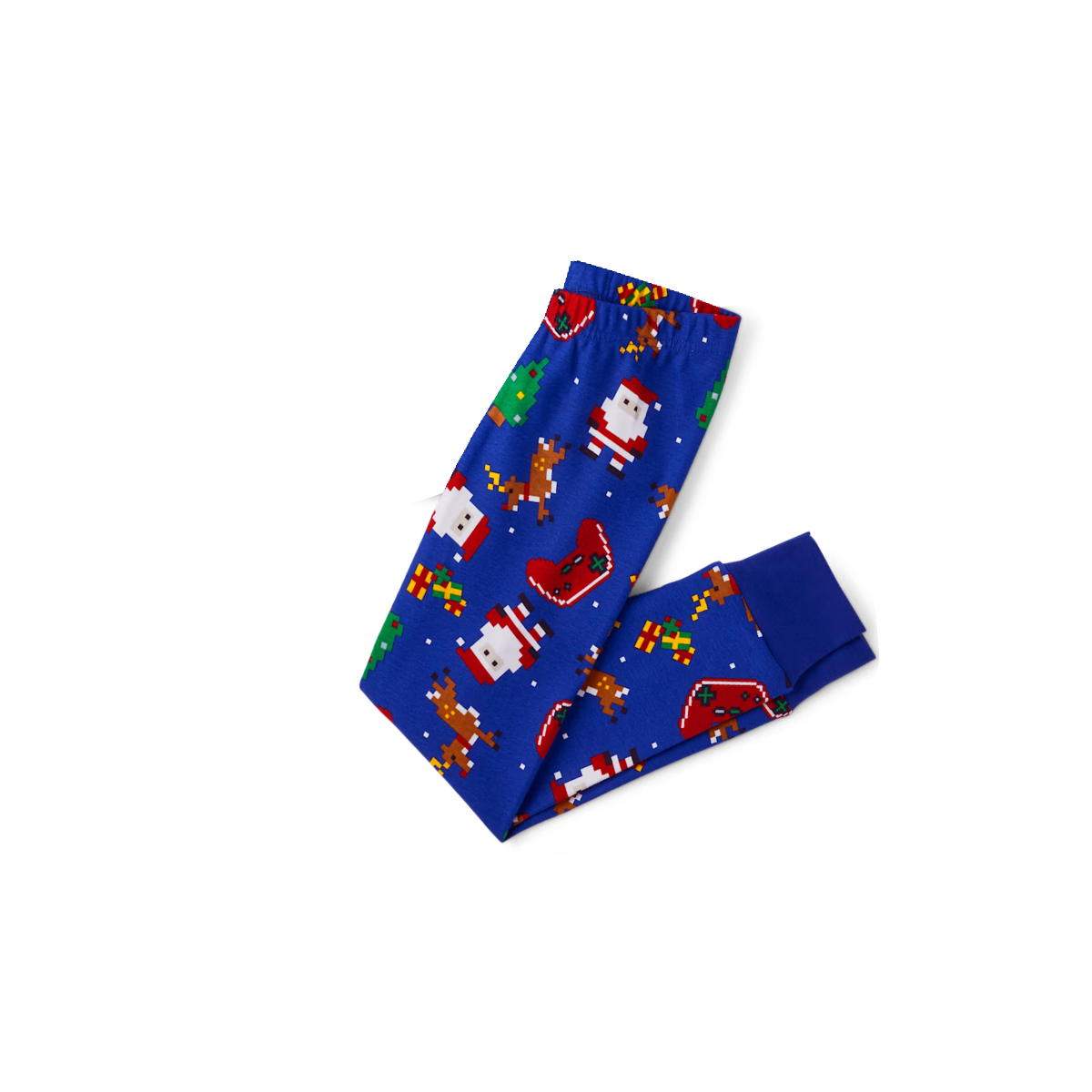 Grinch Squad Family Christmas Pajamas - Blue Santa Pattern