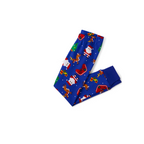 2026 Our Family Christmas Matching Pajamas - Blue with Santa Pattern