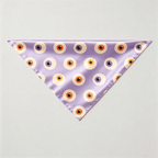 Purple Eyeball Print Satin Button-Up Family Halloween Pajamas Set