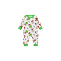Grinch Holiday Pajama Set with Naughty/Nice Checklist and Christmas Characters