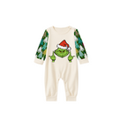 Grinchy Holiday Forest Family Pajamas - Cream