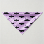 Bat and Star Print Satin Button-Up Family Pajamas Set