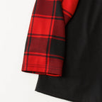 Red and Black Plaid Christmas Pajamas Set With Santa Hat and "Merry Christmas 2026" Text Print