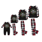 "Family Christmas 2025" Pattern Ⅱ- Red&Black&White Plaid  Matching Pajamas