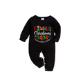 "Family Christmas 2024 Making Memories Together" Cute Text Printed Red and Green Plaid Christmas Family Matching Pajamas