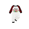 We Are Family 2026 Printed Red Black Contrast Sleeve Top And Plaid Pants Family Matching Christmas Pajamas Sets