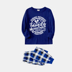 Christmas Couple Blue Plaid Pajamas With Make Memories Together 2026 Print