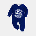 Christmas Make Memories Together 2026 Print Blue and White Plaid Family Matching Pajamas