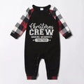 Christmas Family Matching Pajamas-Red and Gray Plaid Pjs set with Christmas Slogan Print