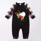 Christmas Family Matching Pajamas-Red and Gray Plaid Pjs set with Funny Grinch Print