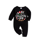 "2026 Christmas Crew" Text Printed Black and Green Plaid Family Matching Pajamas