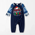 Family Christmas 2026 Making Memories Together Text Print Blue Family Matching Pajamas
