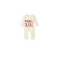 Beige Christmas Pattern Print Christmas Pajamas Set With "Family Christmas 2026 Making Memories Together" Colorful Text Print