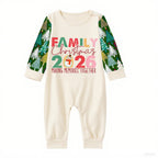 Family Christmas Pajamas Set With "Family Christmas 2026" Holiday Text Print