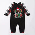 Red and Gray Plaid Christmas Pajamas Set With "Family Christmas 2026 Making Memories Together" Text Print