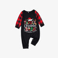 Red and Black Plaid Christmas Pajamas Set With "Family Christmas 2026 Making Memories Together" Text Print
