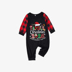 Red and Black Plaid Christmas Pajamas Set With "Family Christmas 2026 Making Memories Together" Text Print