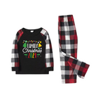 "Family Christmas 2024" Pattern Ⅰ- Red&Black&White Plaid  Matching Pajamas