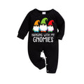 "HANGING WITH MY GNOMIES" Green and Black Plaid Family Matching Pajamas