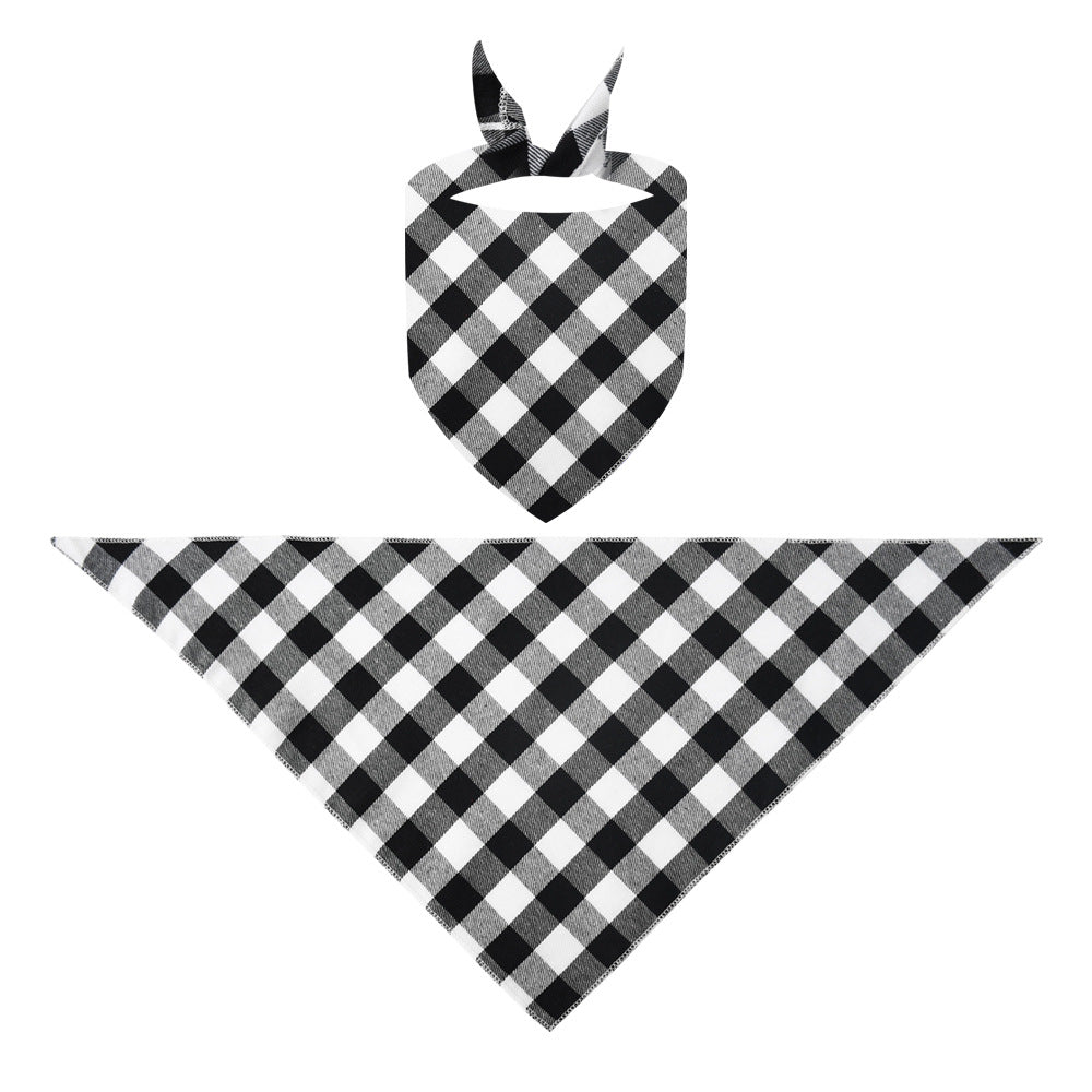 Cute "Family Christmas 2026" Text Print Black and White Plaid Family Matching Pajamas
