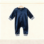 Elegant Satin Blue Pajama Set for the Whole Family