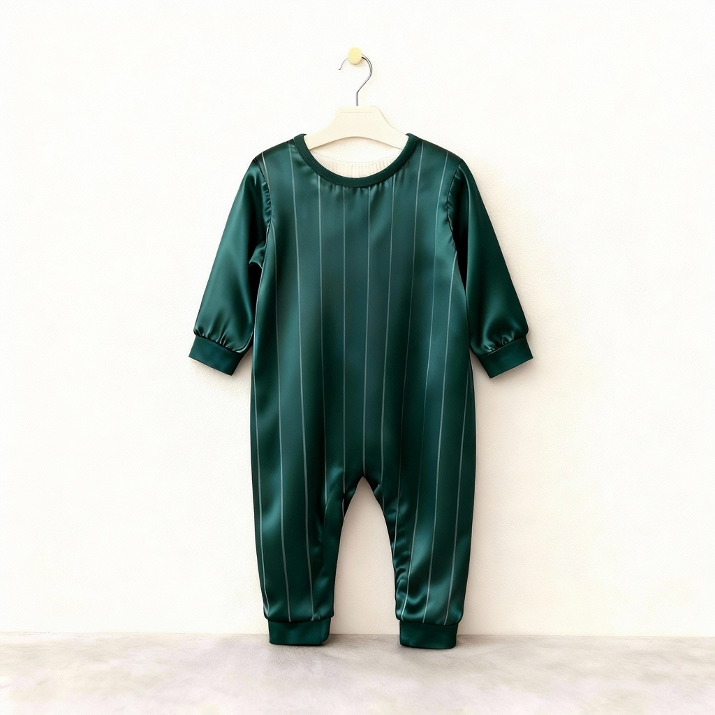 Elegant Satin Gray Pajama Set for the Whole Family