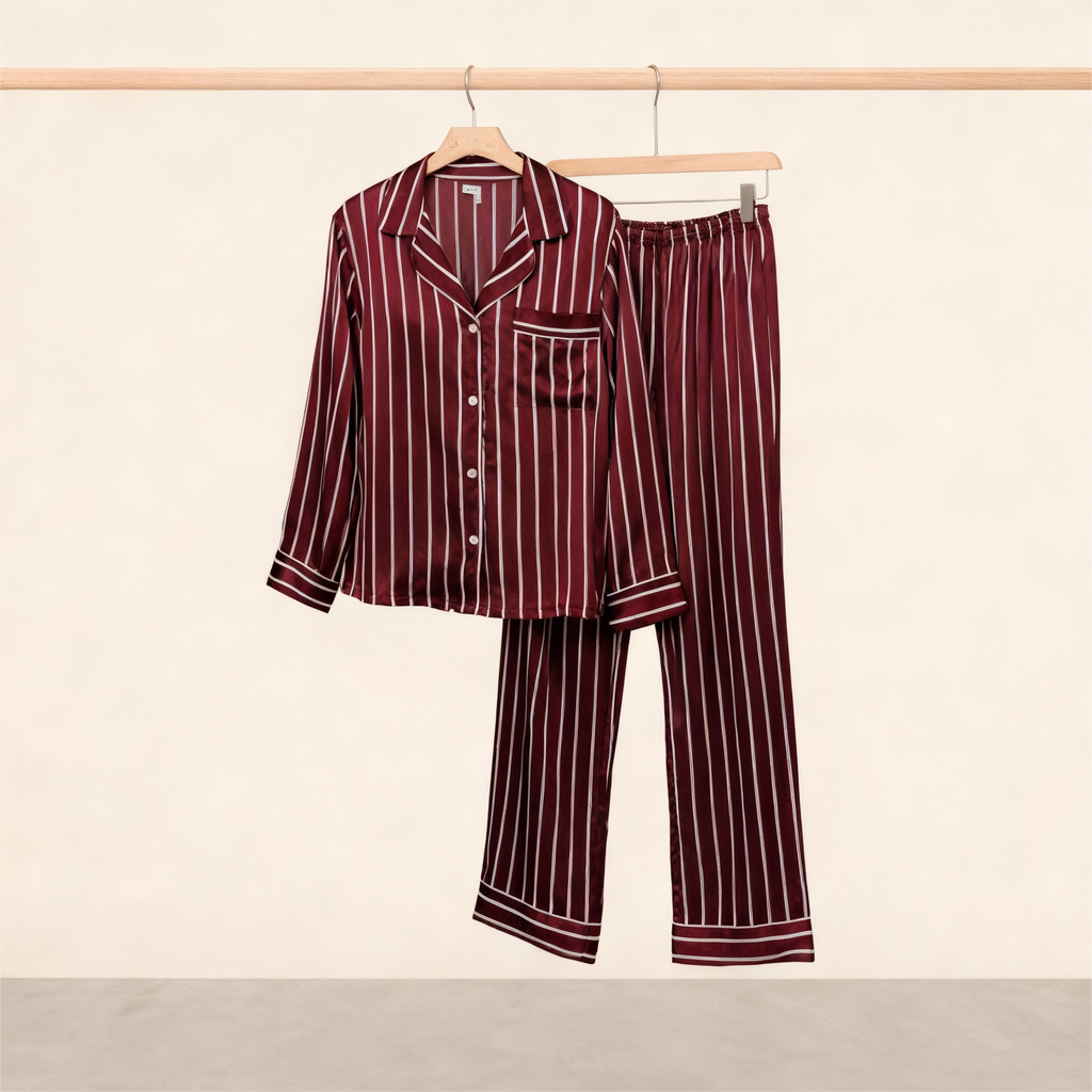 Elegant Satin Pajama Set for the Whole Family
