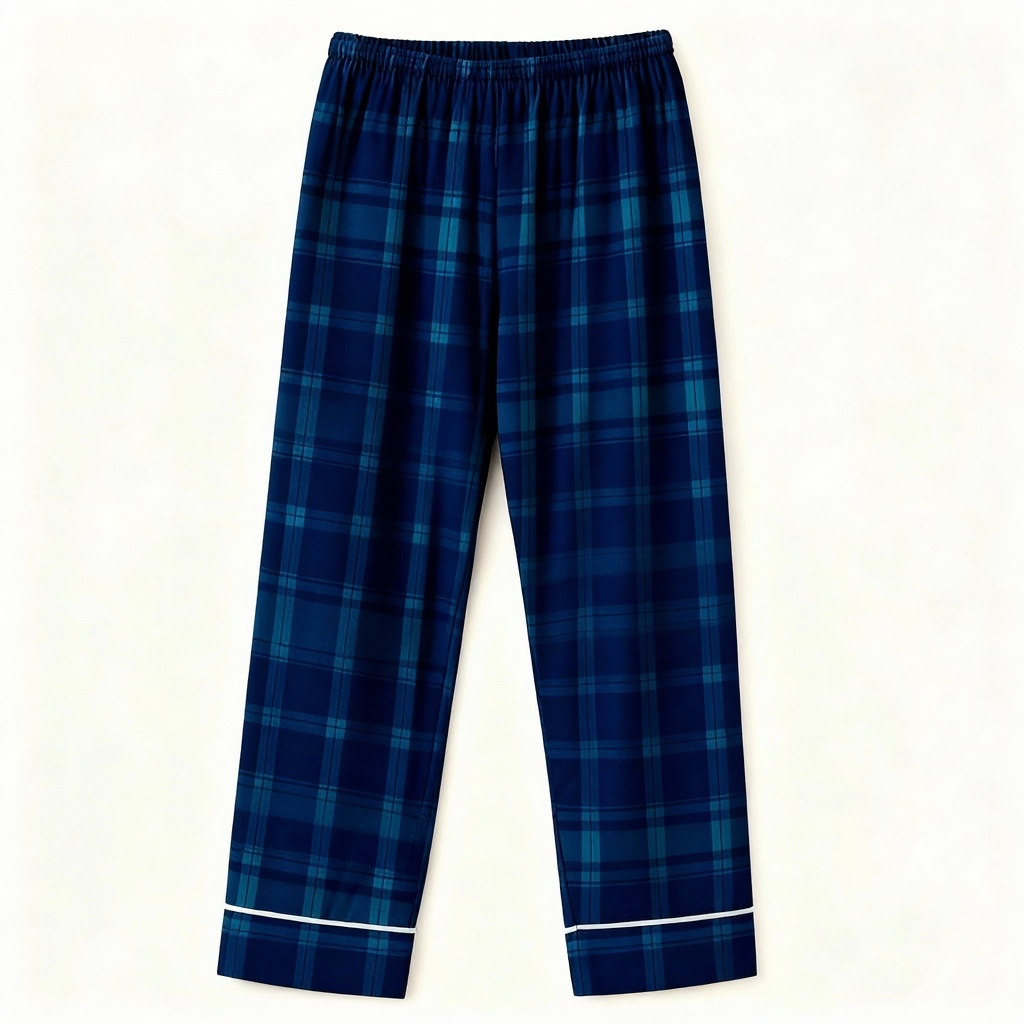 Christmas Family Matching Pajama Set – Button-Neck Tee & Plaid Pants