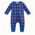 Holiday Family Blue Plaid Christmas Pajamas Set