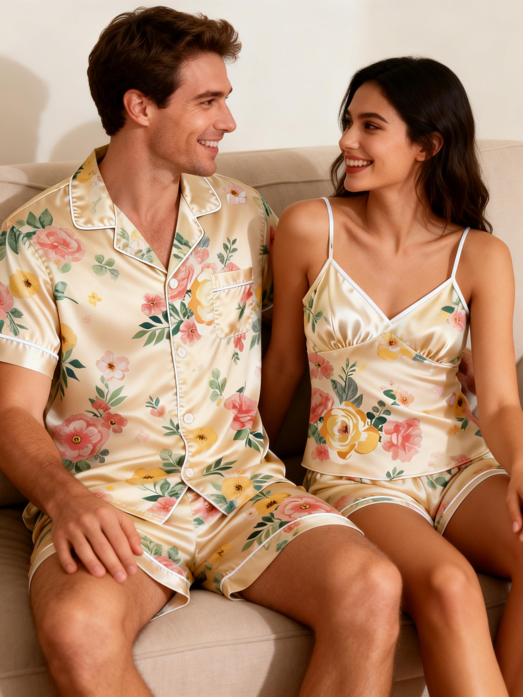 Stay Comfortable Together with Satin Pajamas
