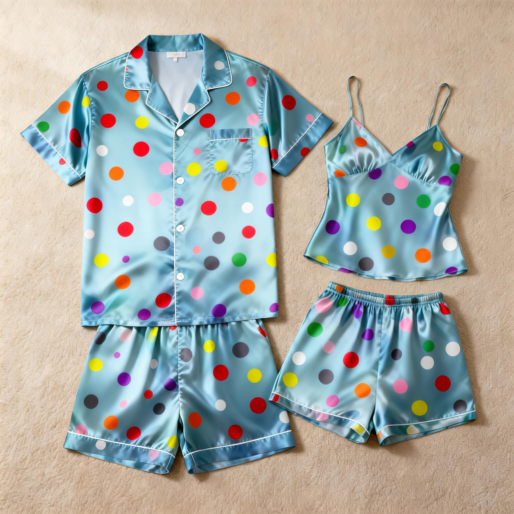Share the Comfort: Couple Satin Pajamas Set