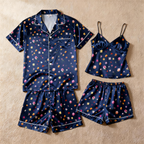 Women Nightwear: Classic Satin Pajamas Short Set