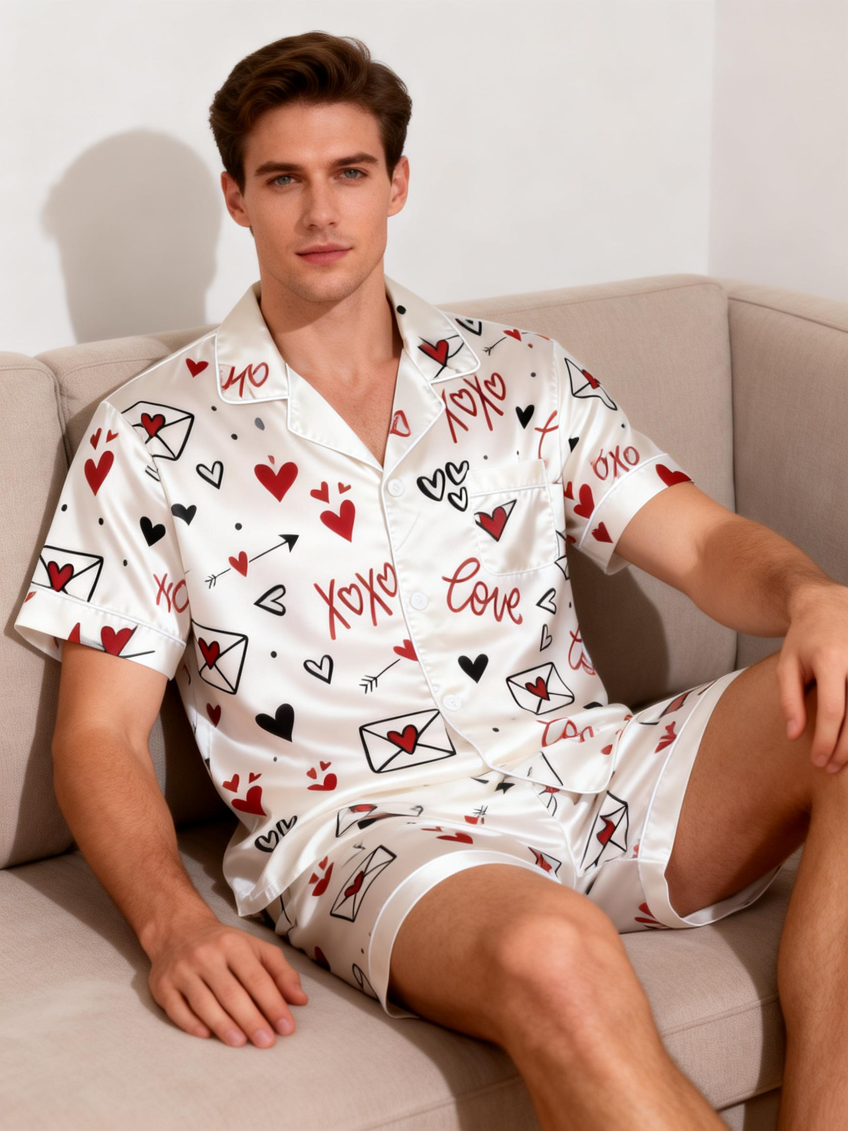Comfortable Satin Short Pajamas for Summer Nights