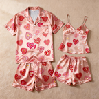 Ideal for Anniversaries: Matching Satin Couple Sleepwear