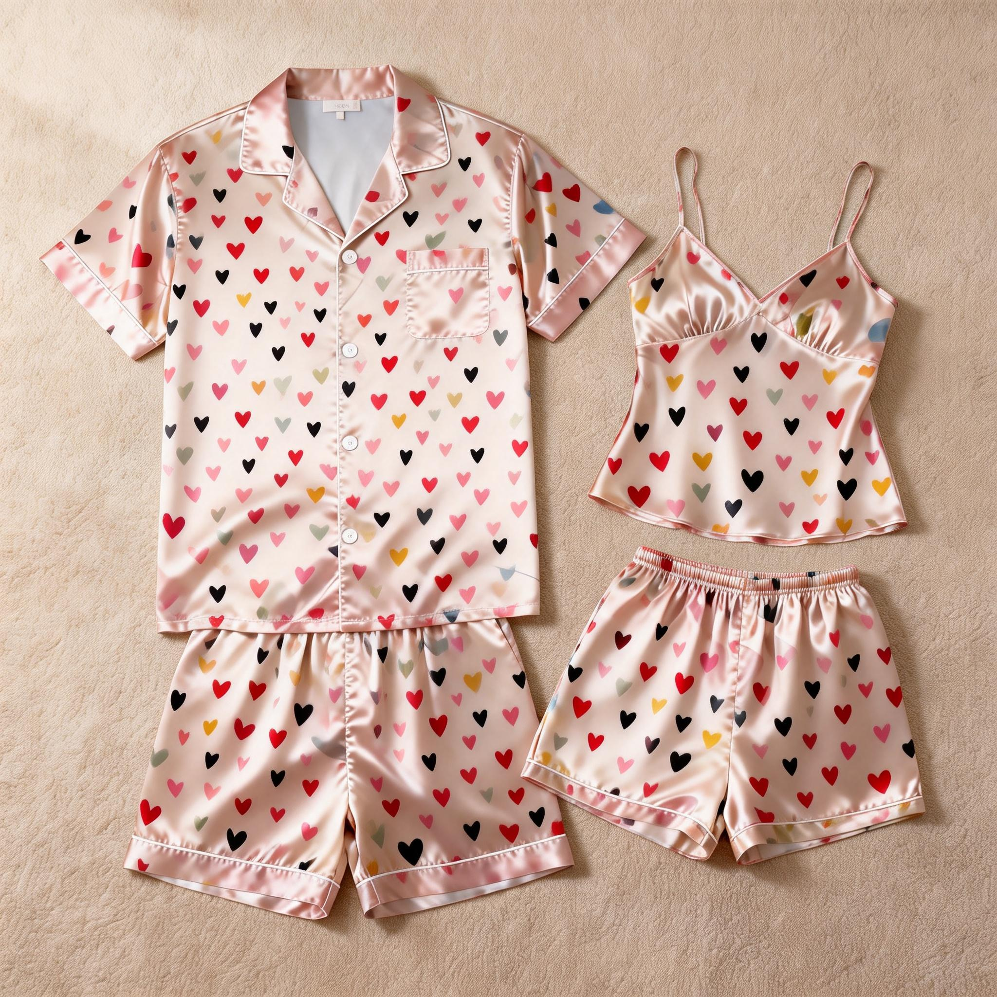 Soft and Smooth Satin Pajamas Set for Him & Her