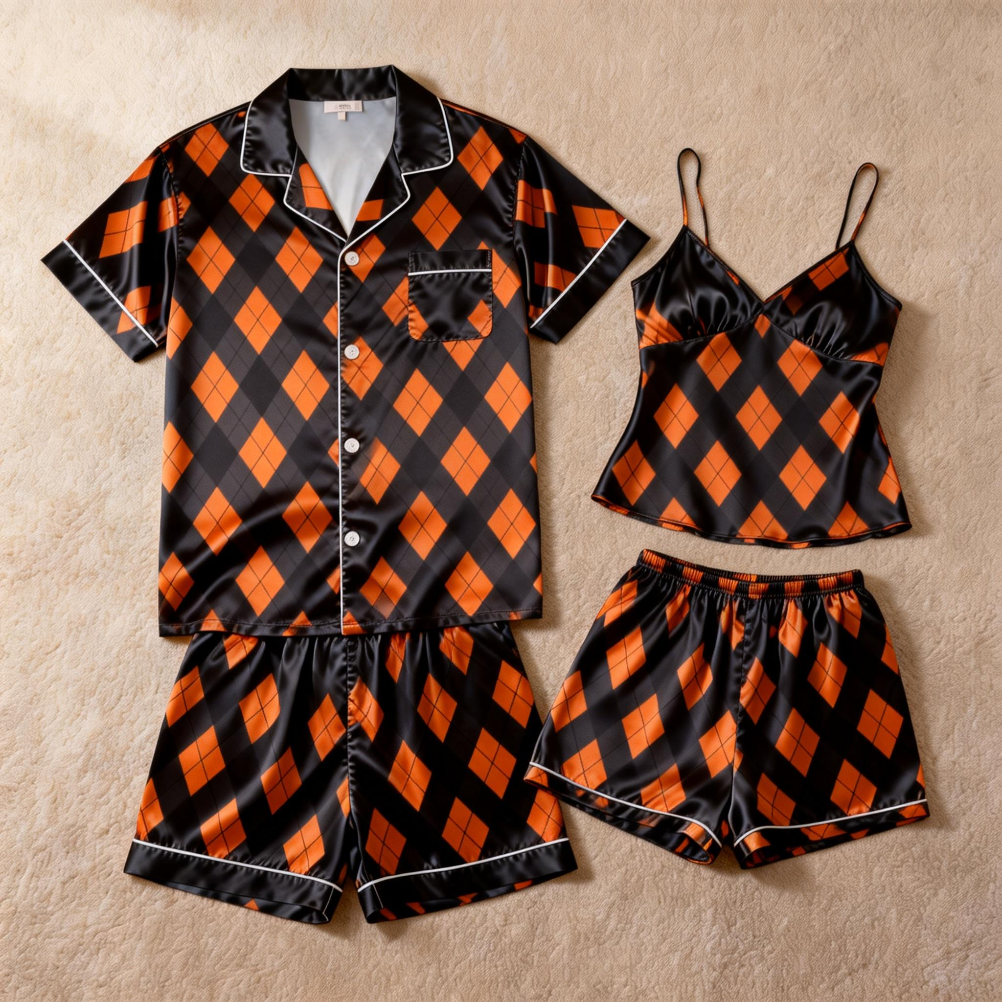 Best-Selling Couple Classic Satin Pajamas