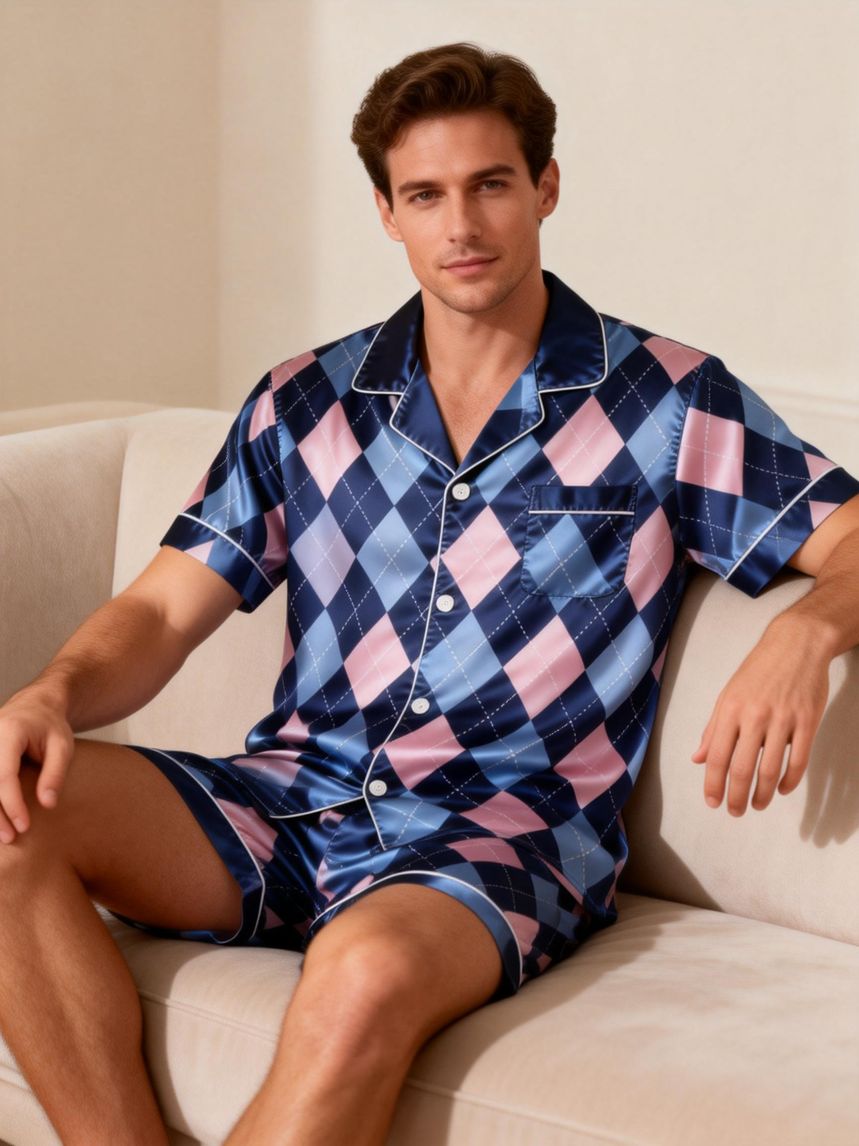 Cozy yet Stylish Satin Pajamas Set for Partners