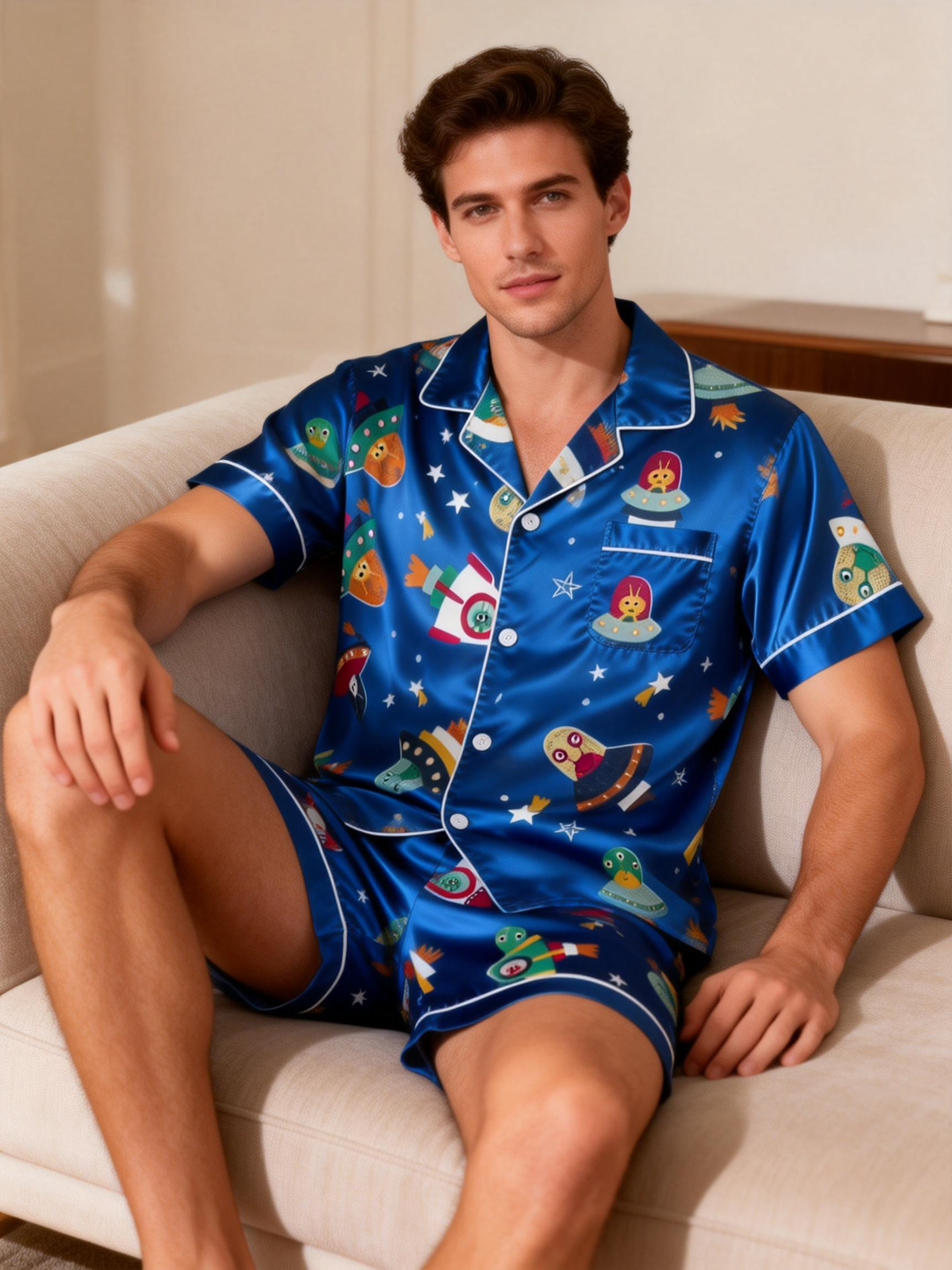Instagram-Worthy Matching Couple Satin Sleepwear